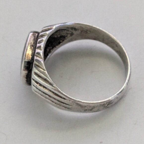 925 Sterling Silver ND Black Onyx Ring Size 6 - Picture 3 of 5